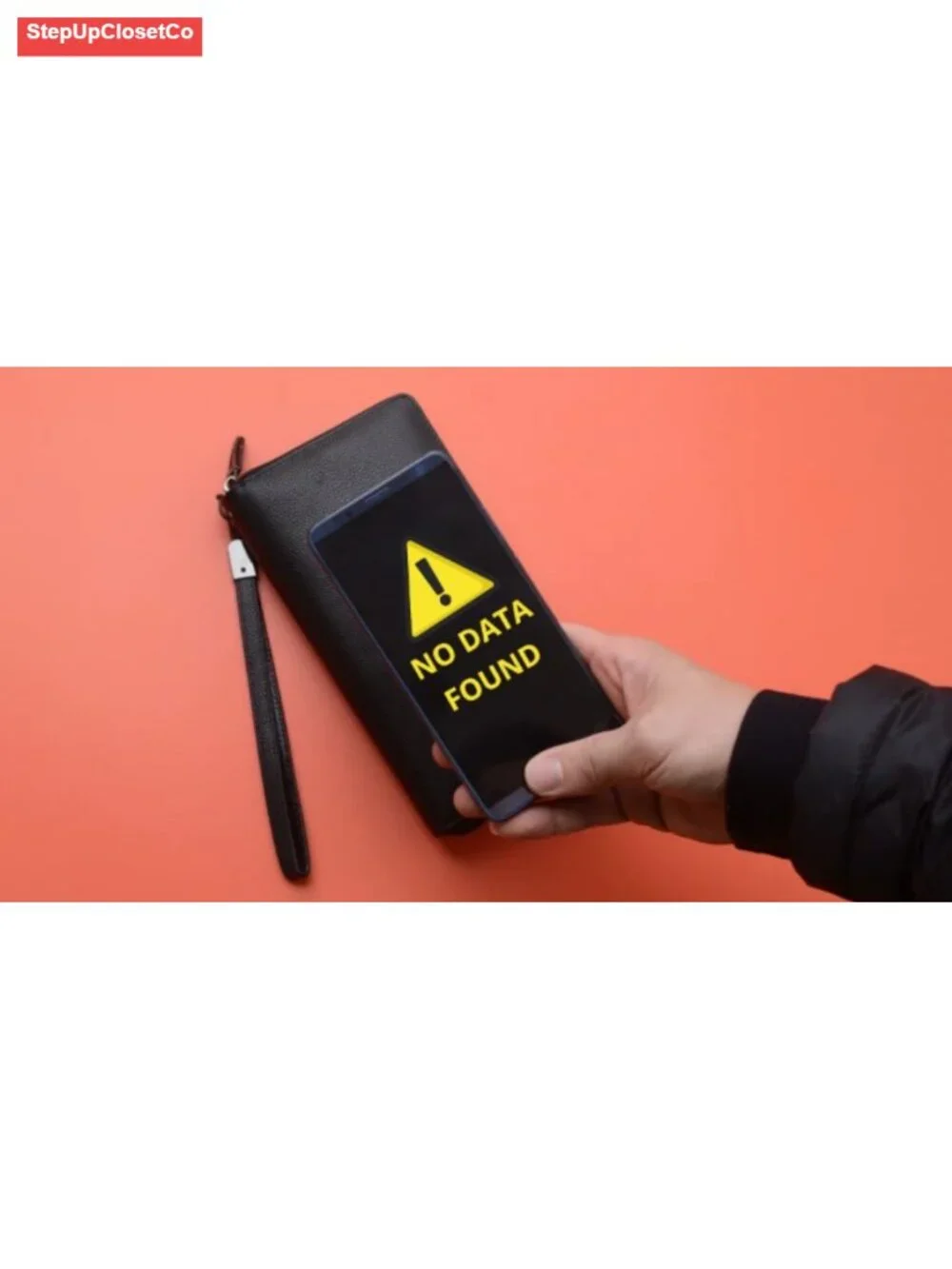 Genuine Leather Zip Around RFID Blocking Phone Wallet Wristlet Large Capacity